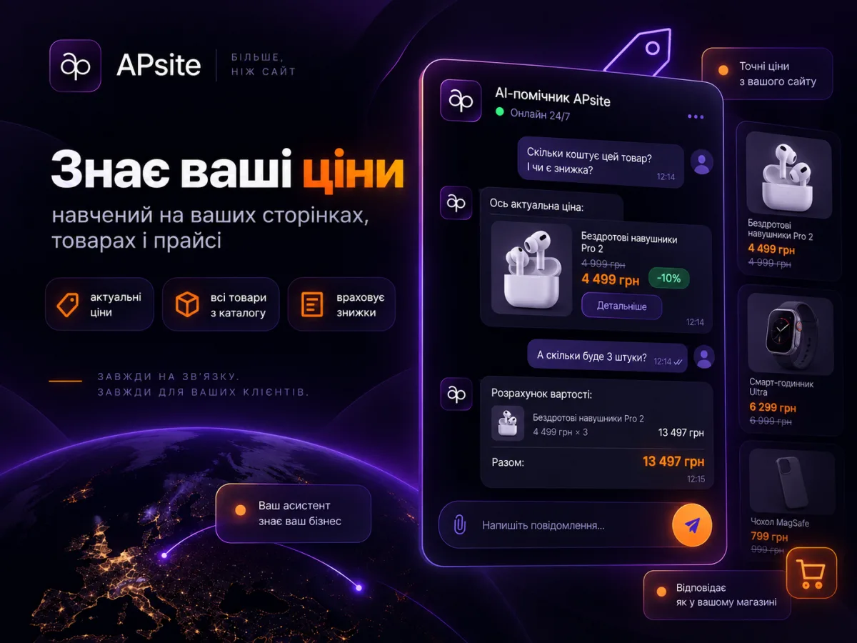 AI-помічник знає ваші ціни: актуальні товари з каталогу і знижки