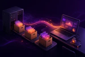 Переход с российской CRM: коробки с данными переносят со старого сервера на новый ноутбук