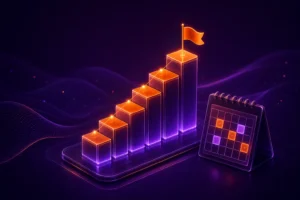 Сколько стоит SEO-продвижение: ступени роста, календарь с месяцами и флажок на вершине