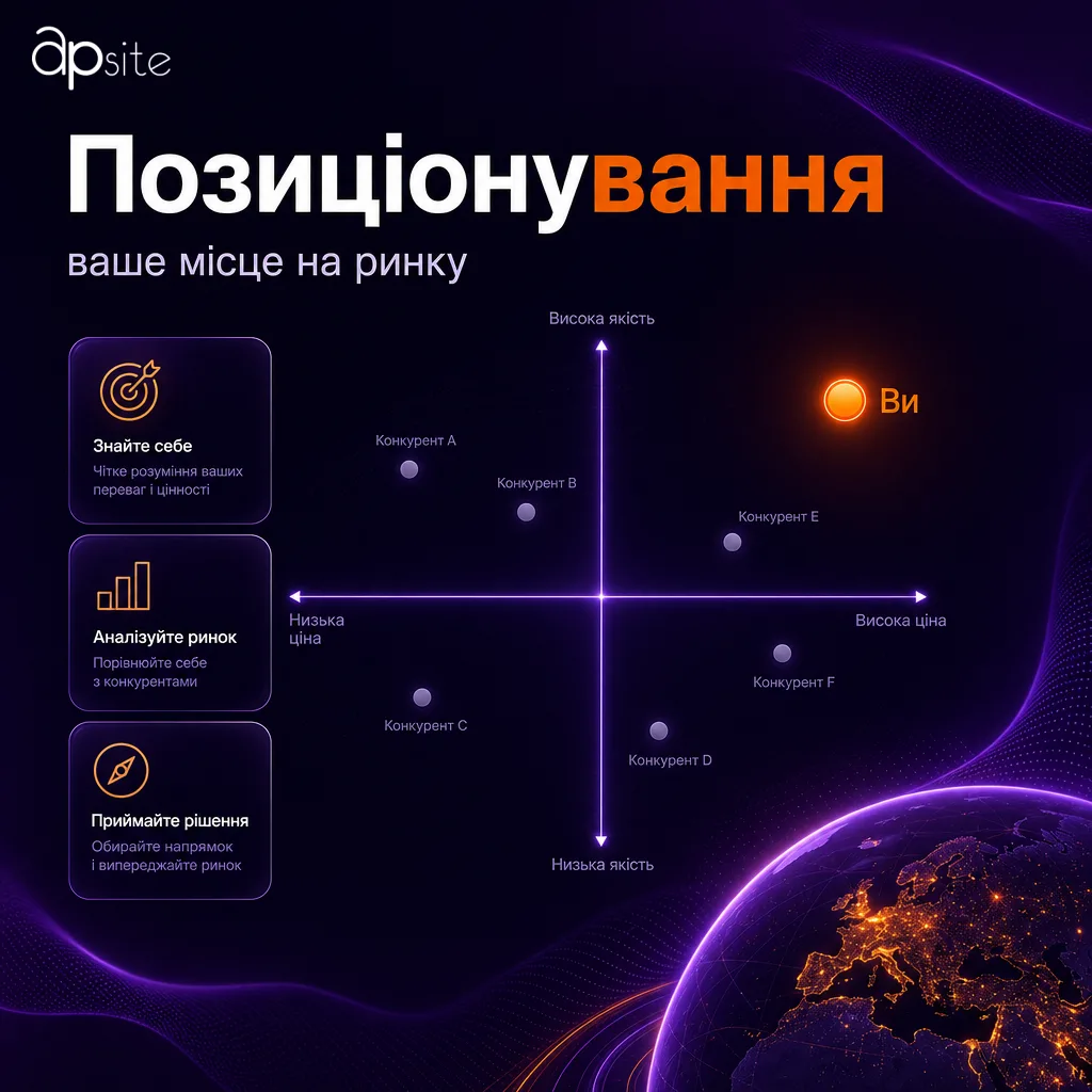 Позиционирование: место бренда на рынке среди конкурентов