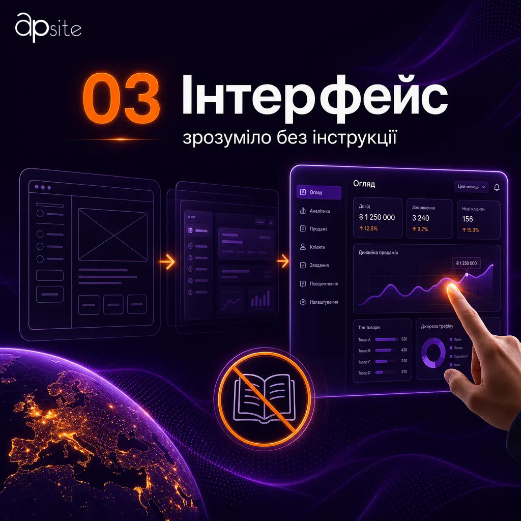 Крок 3 — інтерфейс: екрани, зрозумілі без інструкції