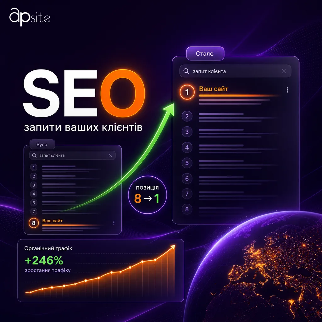 SEO: сайт в поиске по запросам ваших клиентов