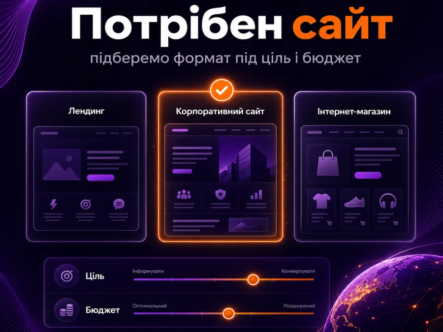 Нужен сайт: подберём формат под цель и бюджет