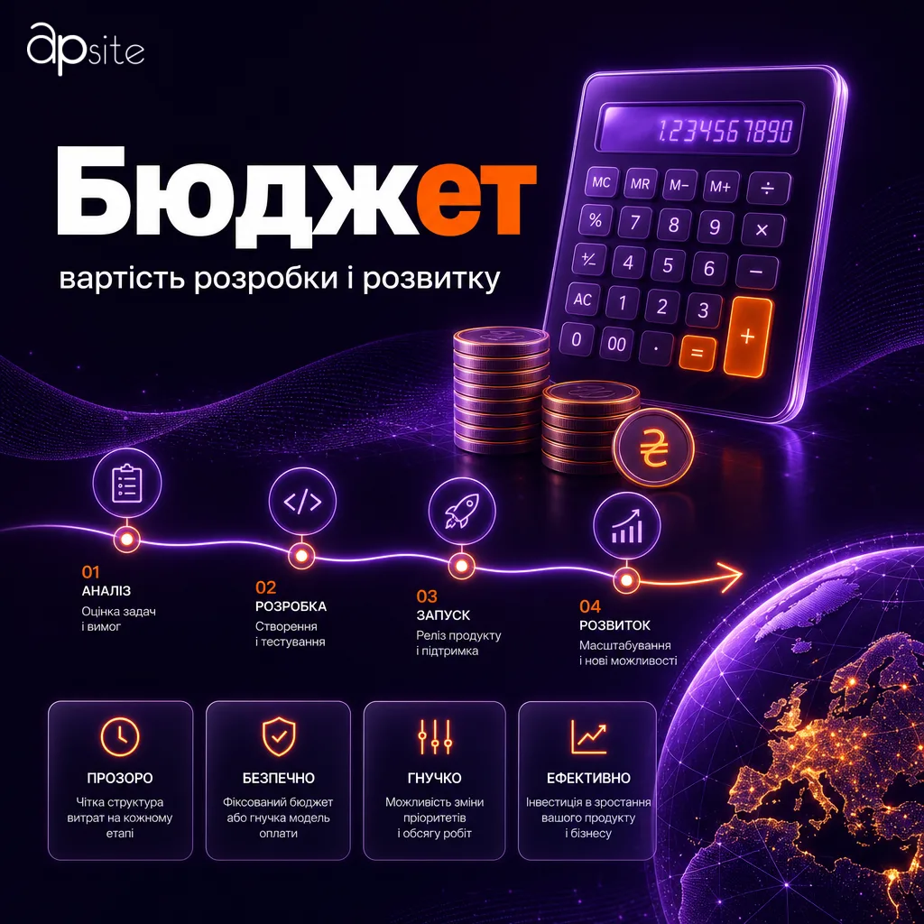 Бюджет: вартість розробки і подальшого розвитку