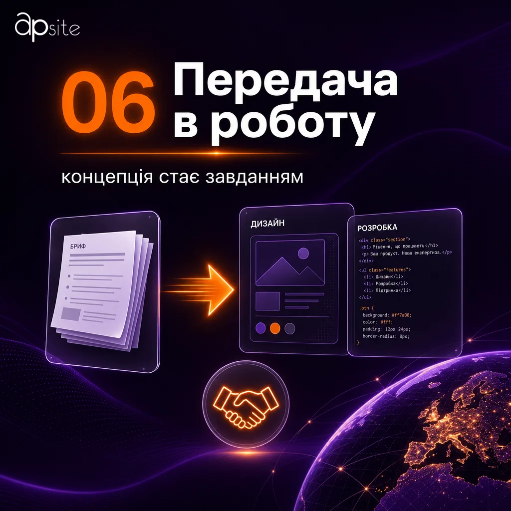 Крок 6 — передача концепції в роботу