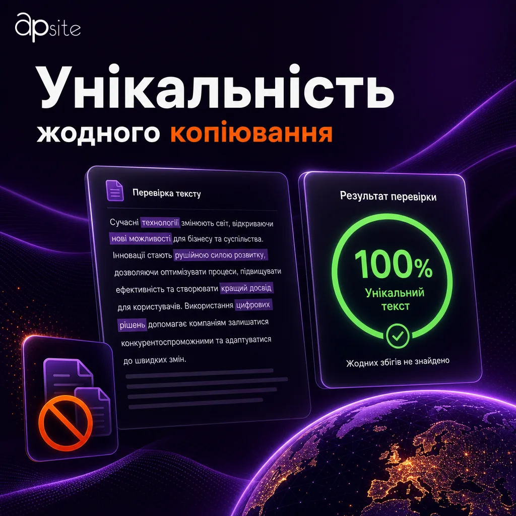 Уникальность текстов: никакого копирования