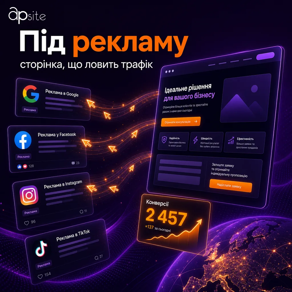 Лендинг под рекламу: страница, которая ловит трафик
