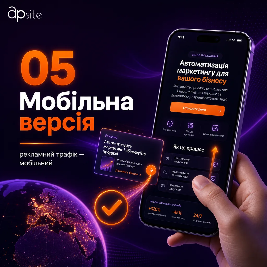 Шаг 5 — мобильная версия: рекламный трафик прежде всего мобильный