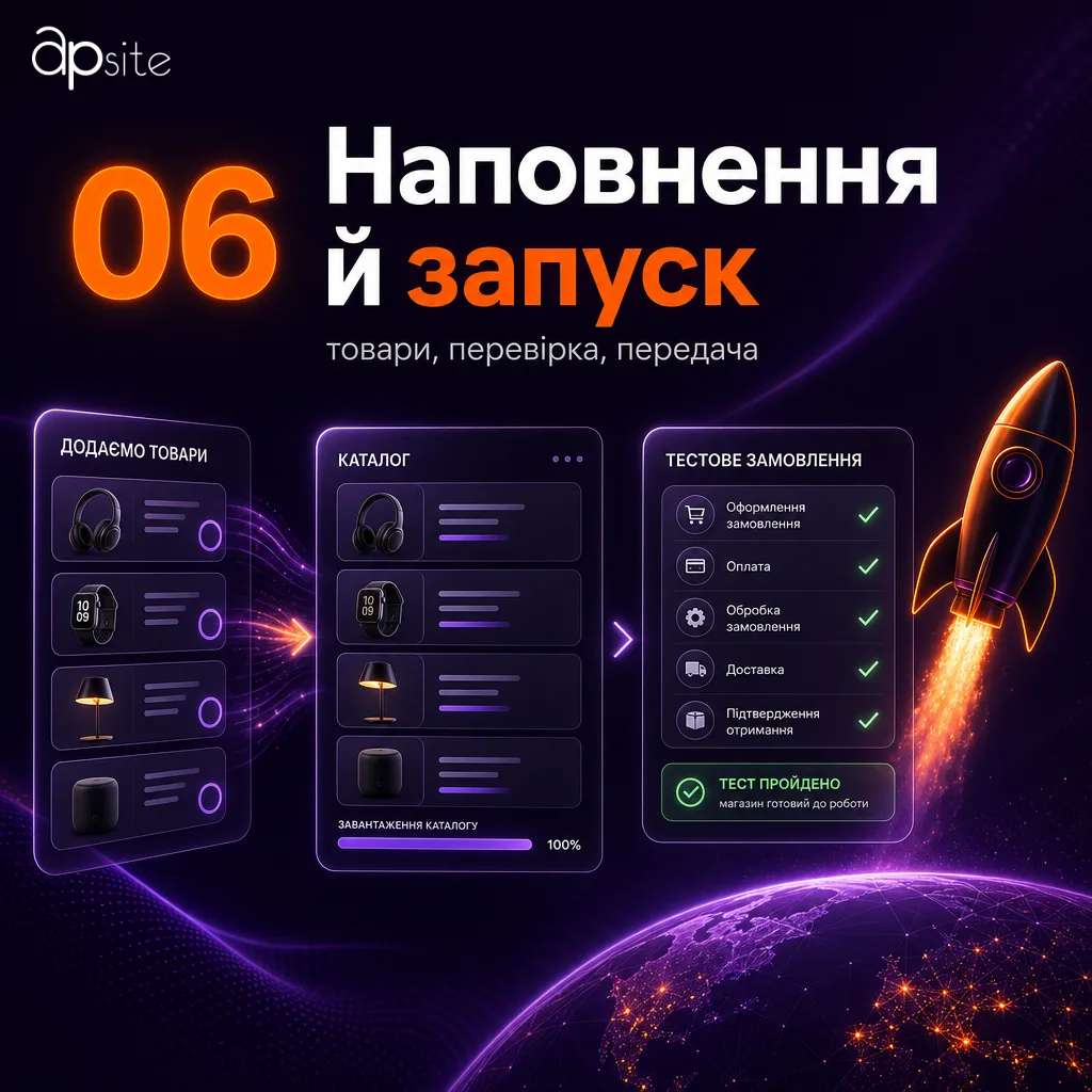 Шаг 6 — наполнение и запуск: товары и сквозная проверка заказа