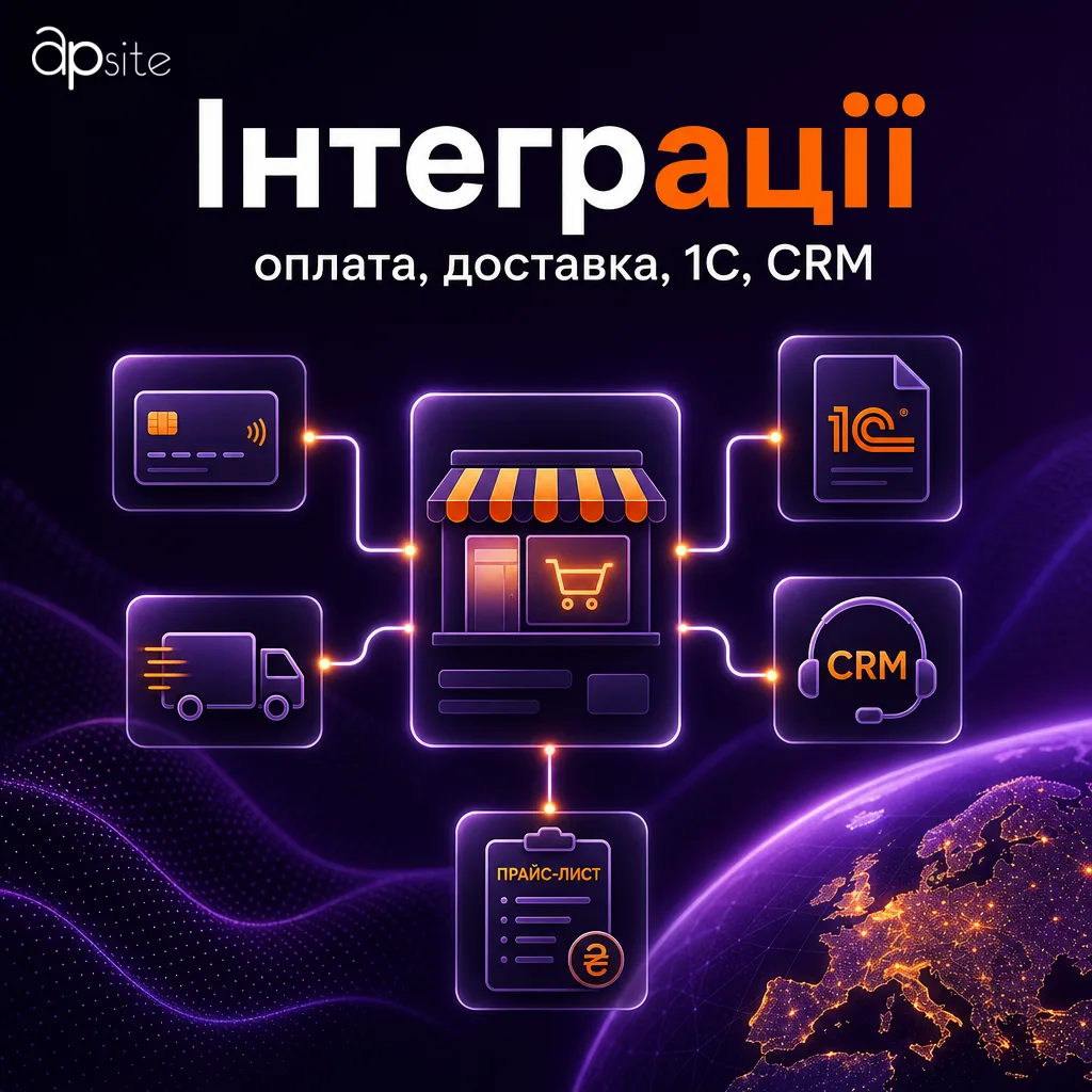 Інтеграції OpenCart: оплата, доставка, 1С, CRM