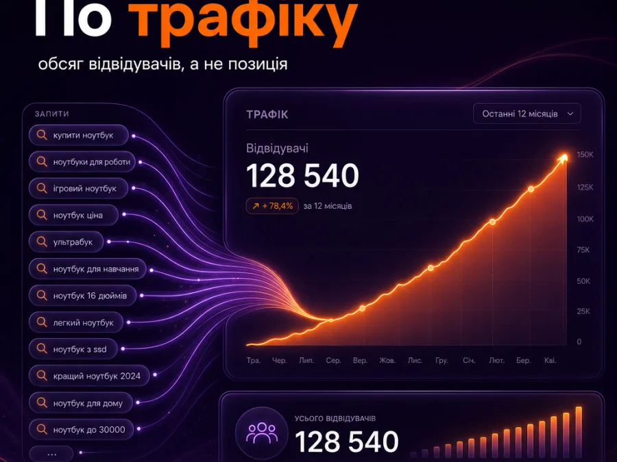 Продвижение по трафику: объём посетителей, а не позиция