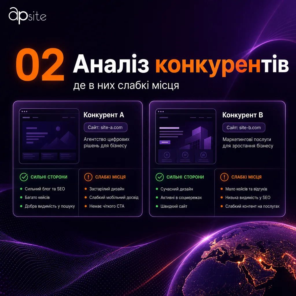 Шаг 2 — анализ конкурентов: где у них слабые места