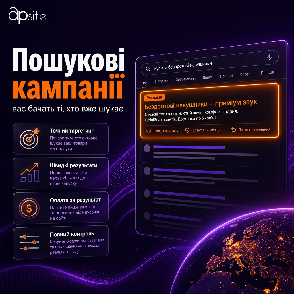 Пошукові кампанії: вас бачать ті, хто вже шукає