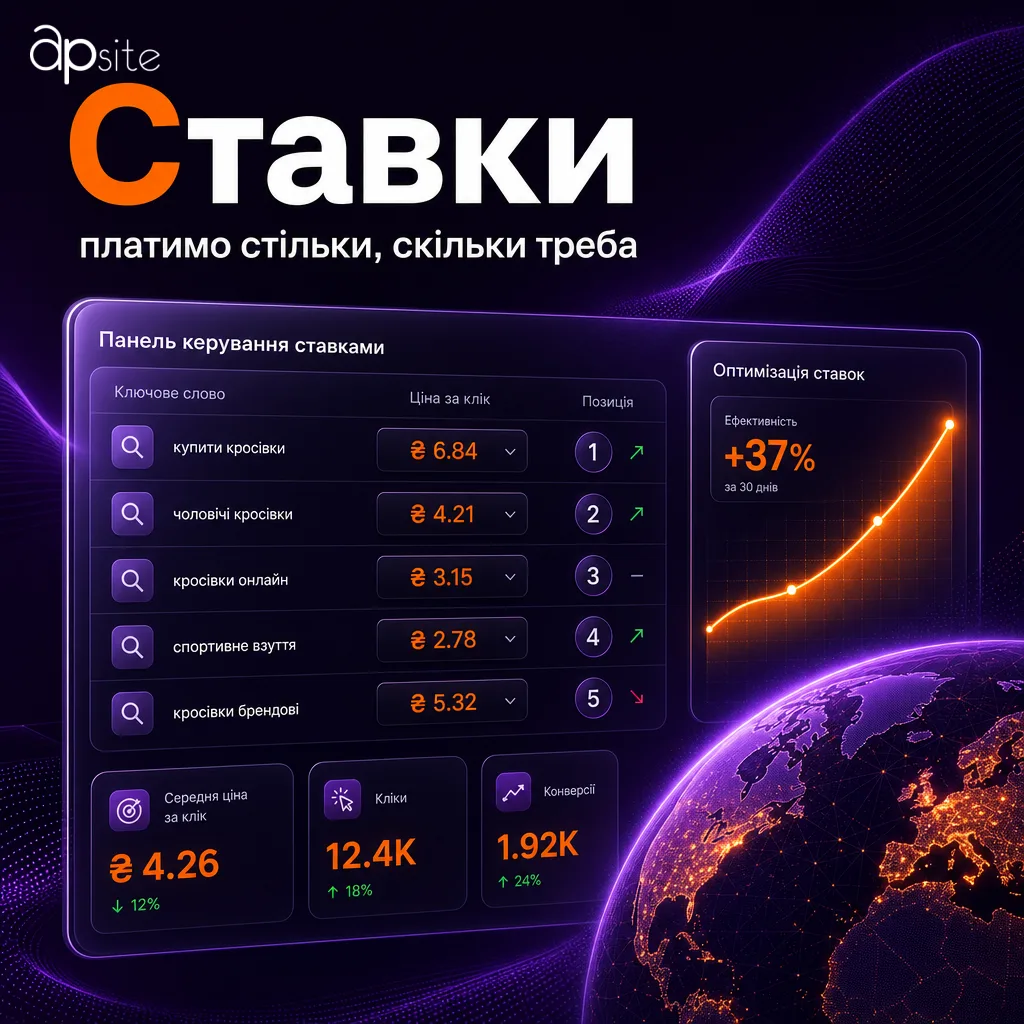 Ставки: керуємо ціною кліка й позицією