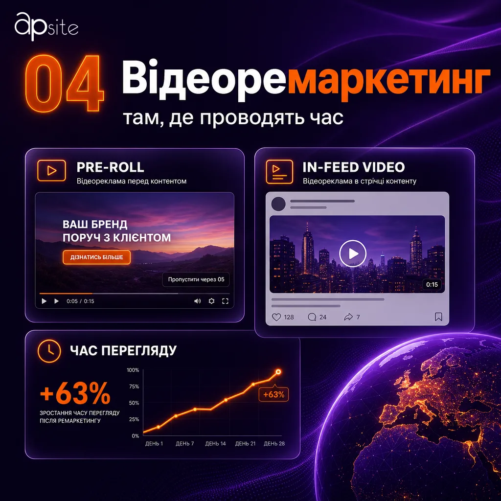 Видеоремаркетинг: форматы видеорекламы