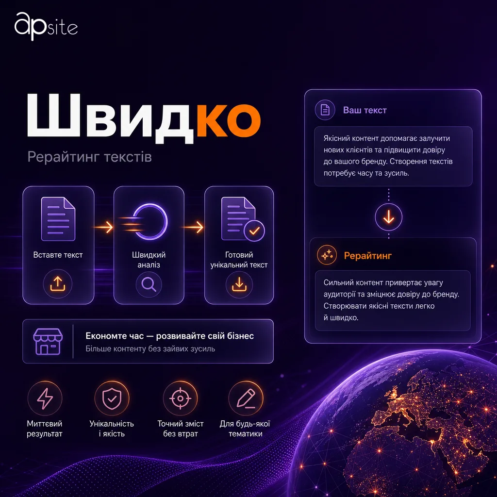 Быстро — Рерайтинг текстов