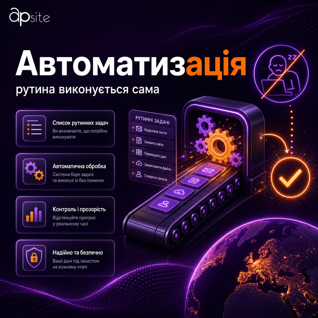 Автоматизация: рутинные действия выполняются сами