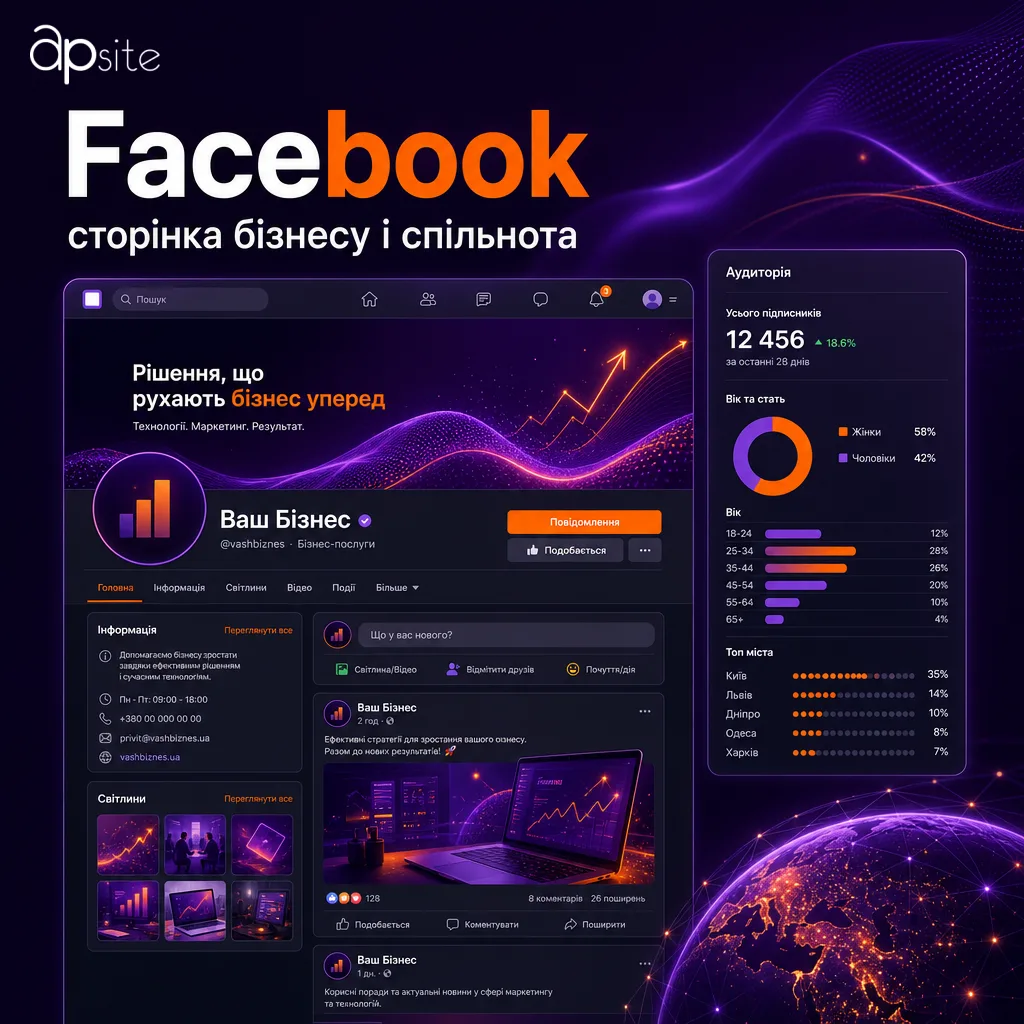 Facebook: страница бизнеса и сообщество