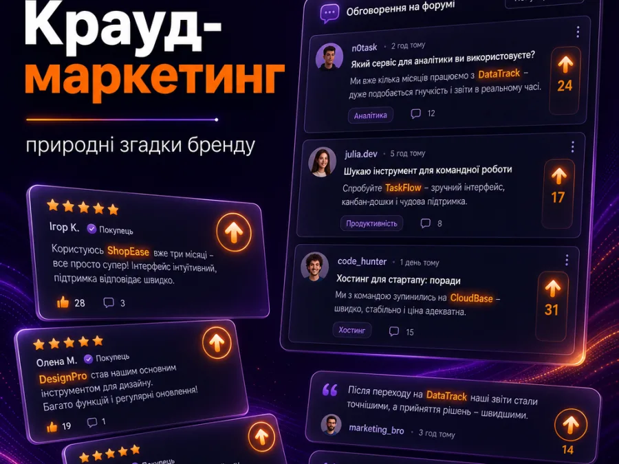Крауд-маркетинг: естественные упоминания бренда в обсуждениях