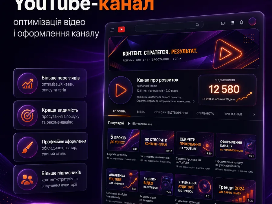 YouTube-канал: оптимизация видео и оформление канала