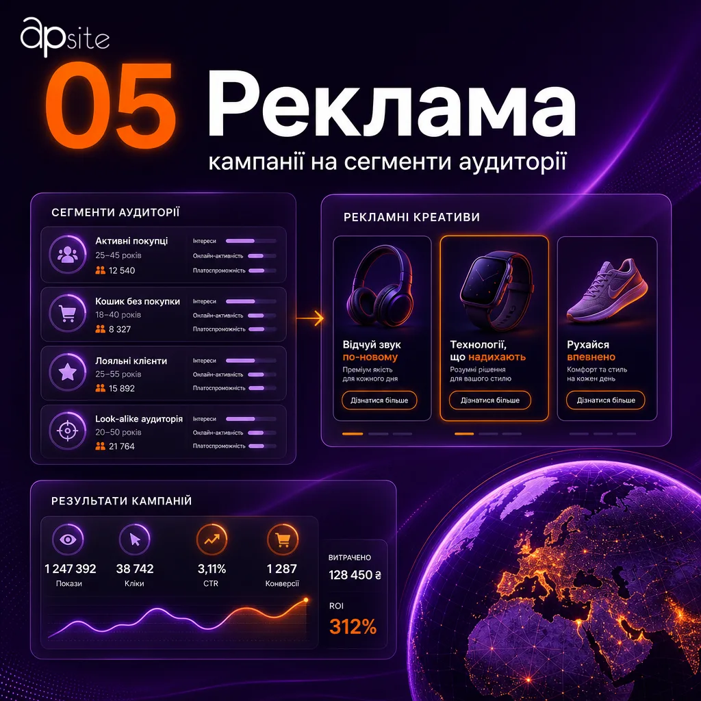 Шаг 5 — таргетированная реклама на сегменты аудитории