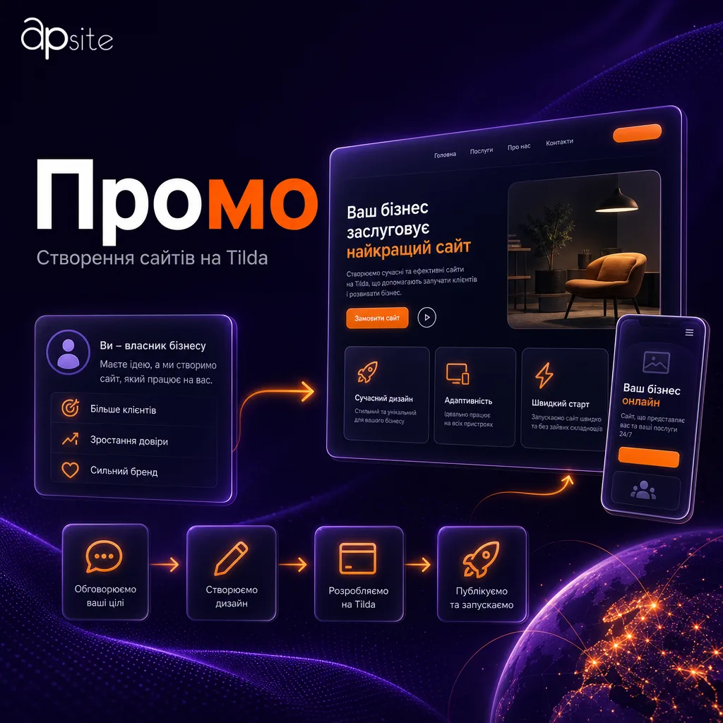 Промо — Створення сайтів на Tilda