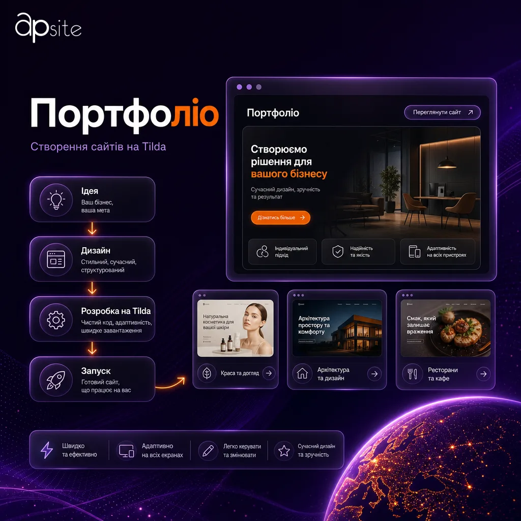 Портфоліо — Створення сайтів на Tilda