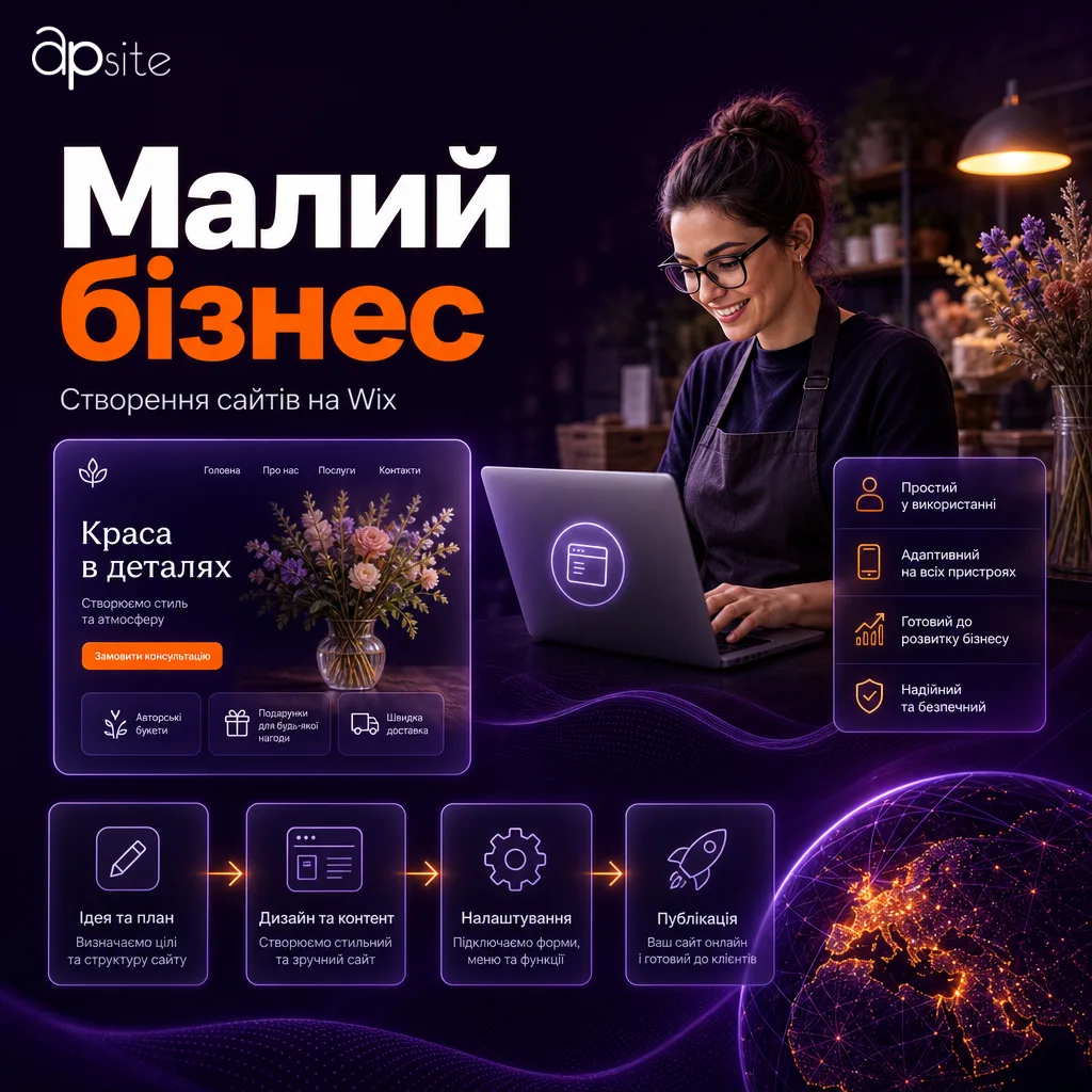 Малый бизнес — Создание сайтов на Wix