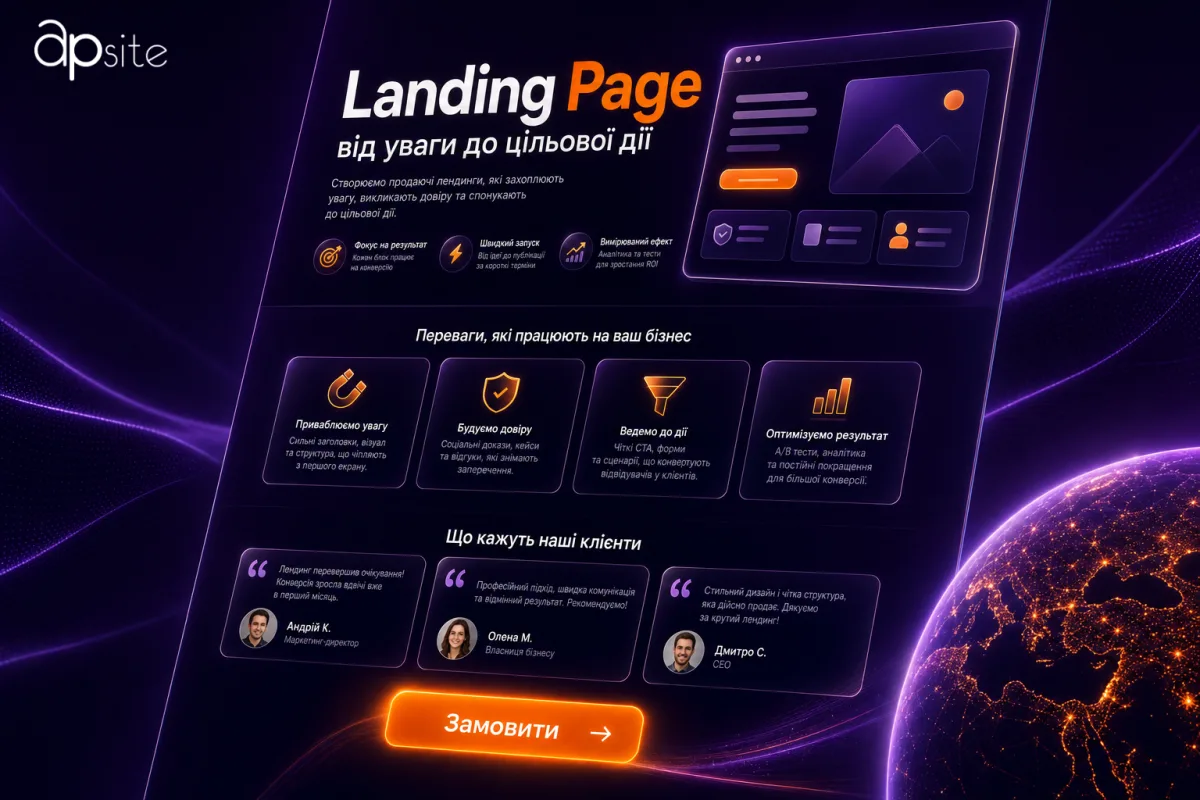 Landing Page: от первого экрана до целевого действия