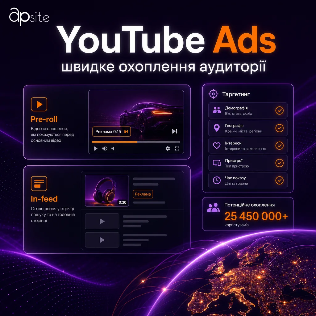 YouTube Ads: быстрый охват аудитории